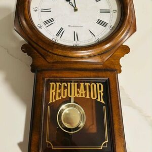 Bulova wall clock in good condition for pick up only